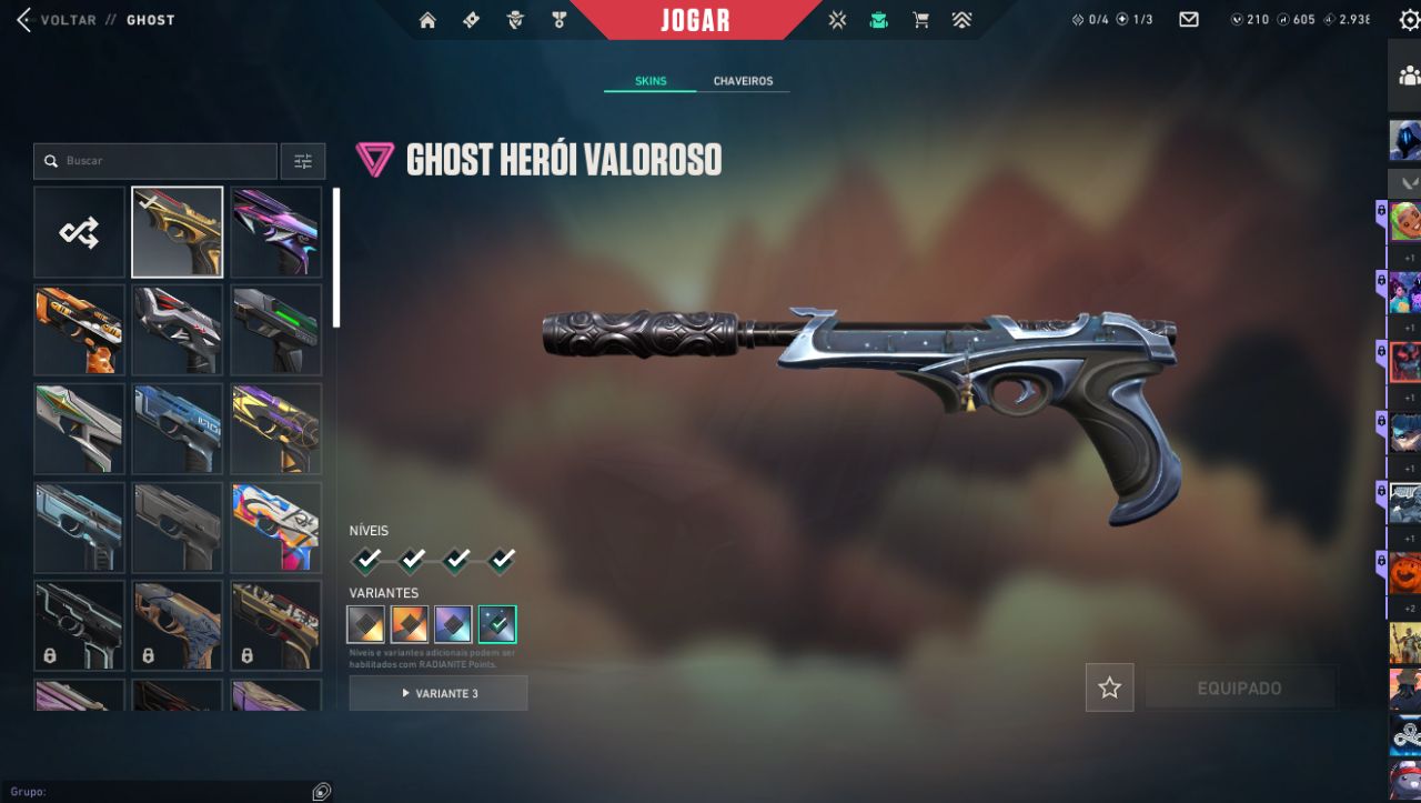 Conta Main Valorant/League OF Legends LoL Muitas Skins em ambos jogos