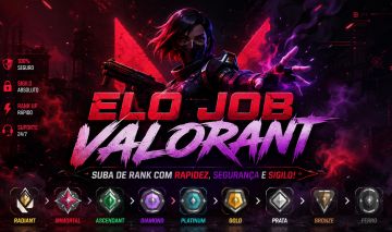 ELOJOB & DUOBOOST VALORANT | DO FERRO AO IMORTAL | RÁPIDO E 100% SEGURO