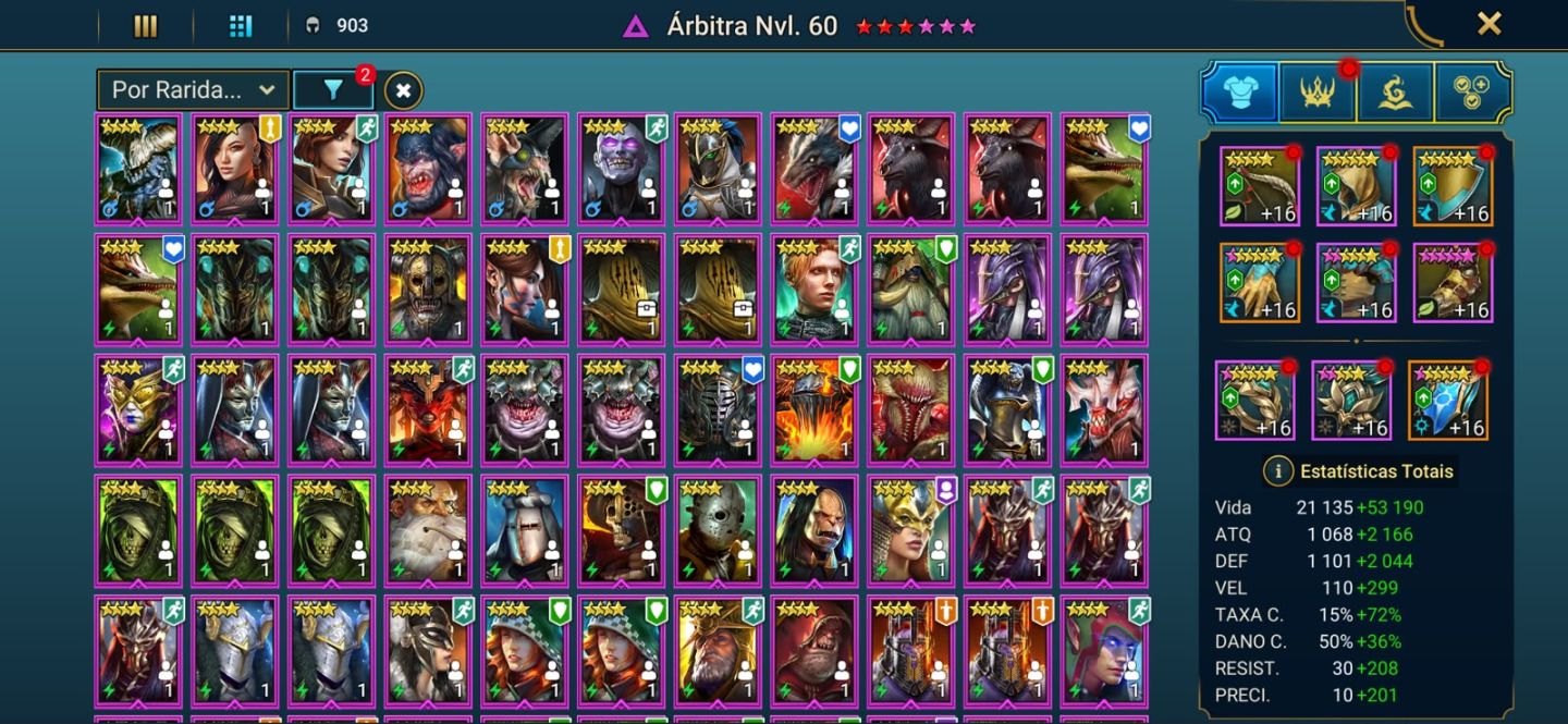 Conta Raid Shadow Legends Nv.100 endgame