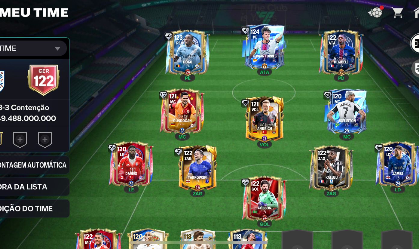 CONTA DE EA MOBILE COM 122 DE GER COM FERRAN TORRER 124