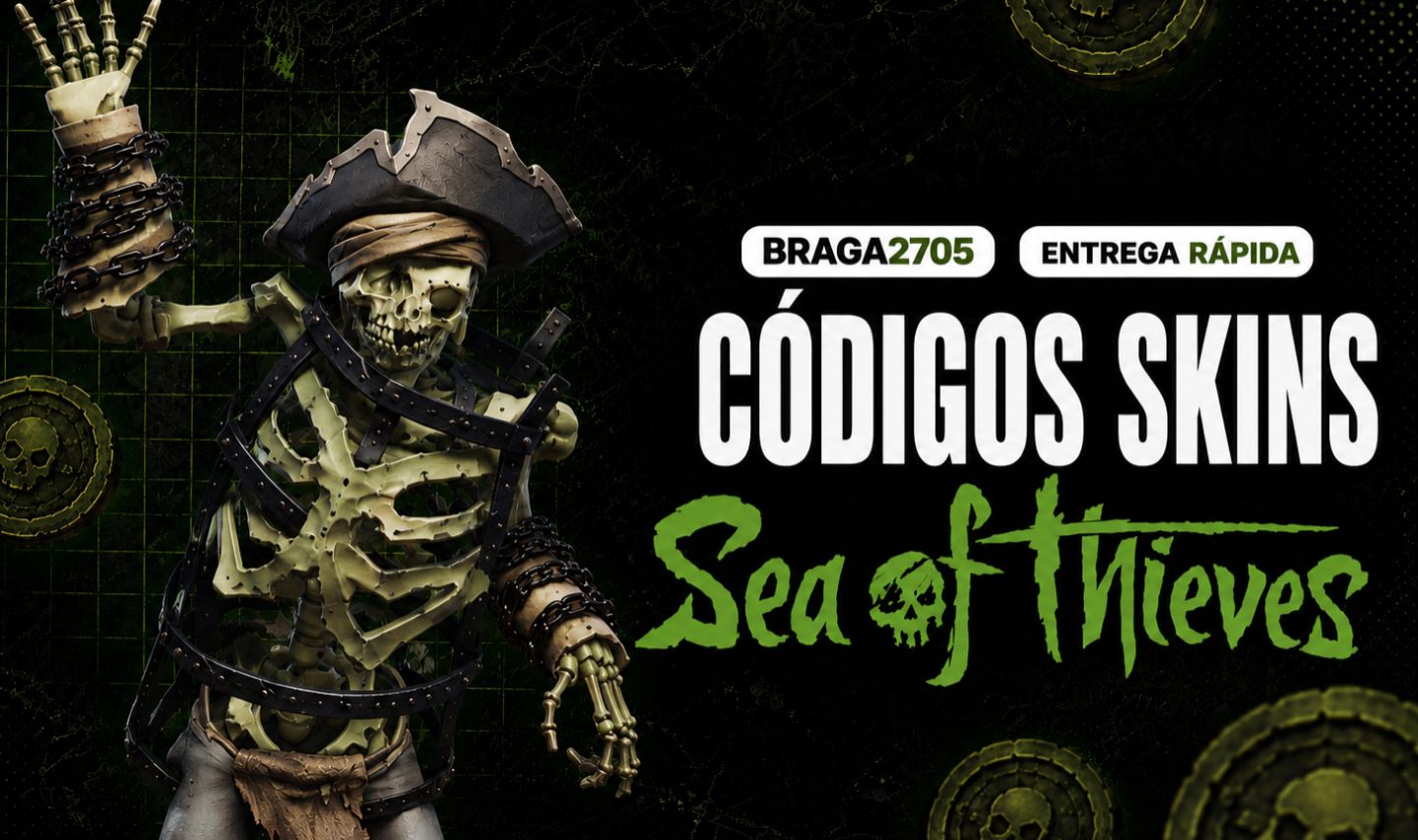 MOEDAS ANTIGAS & CÓDIGOS SKINS (COSMÉTICOS) - SEA OF THIEVES