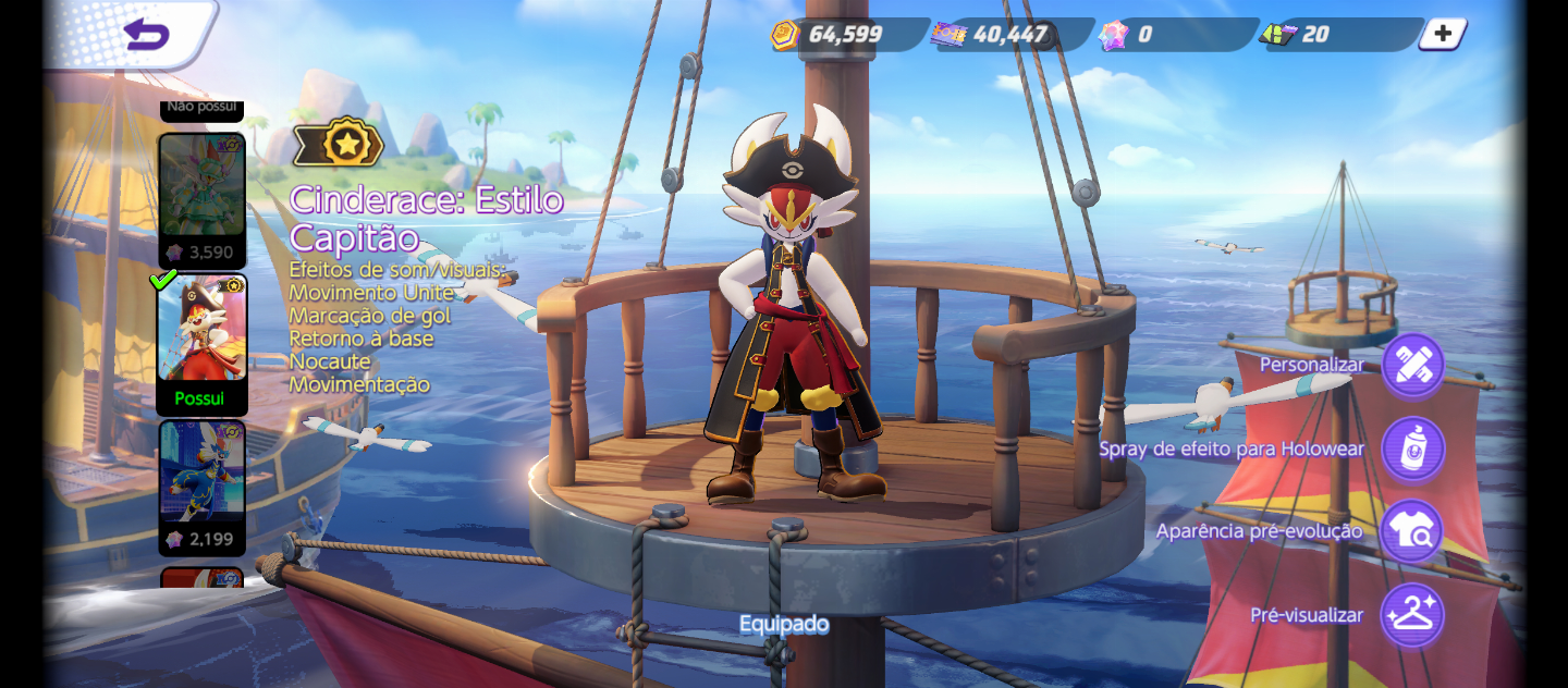 CONTA UNITE MESTRE - SKIN CINDERANCE CAPITÃO, TALONFLAME PILOTO E MUITOS ITENS