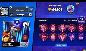 CONTA BRAWL STARS COM TODOS BRAWLERS
