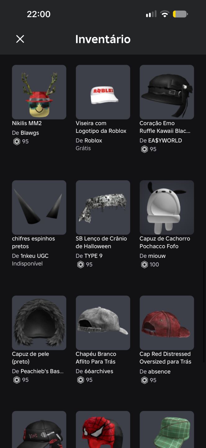 Conta de roblox!