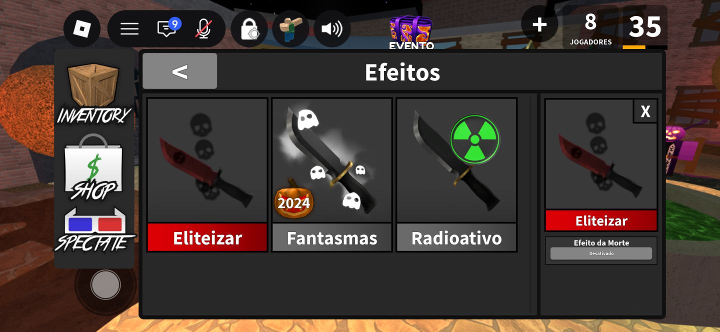 Conta de Roblox braba focada em mm2 e Blox Fruits