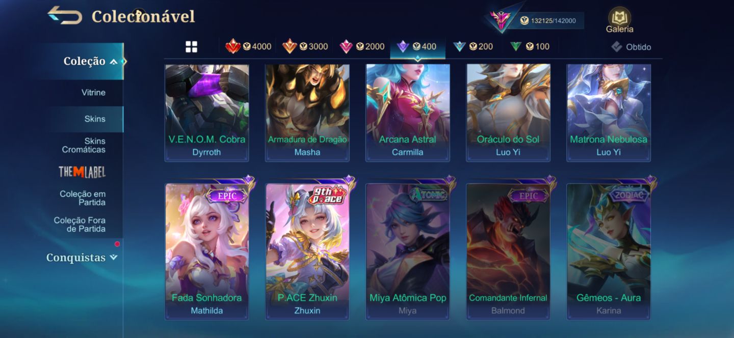 CONTA MOBILE LEGENDS
