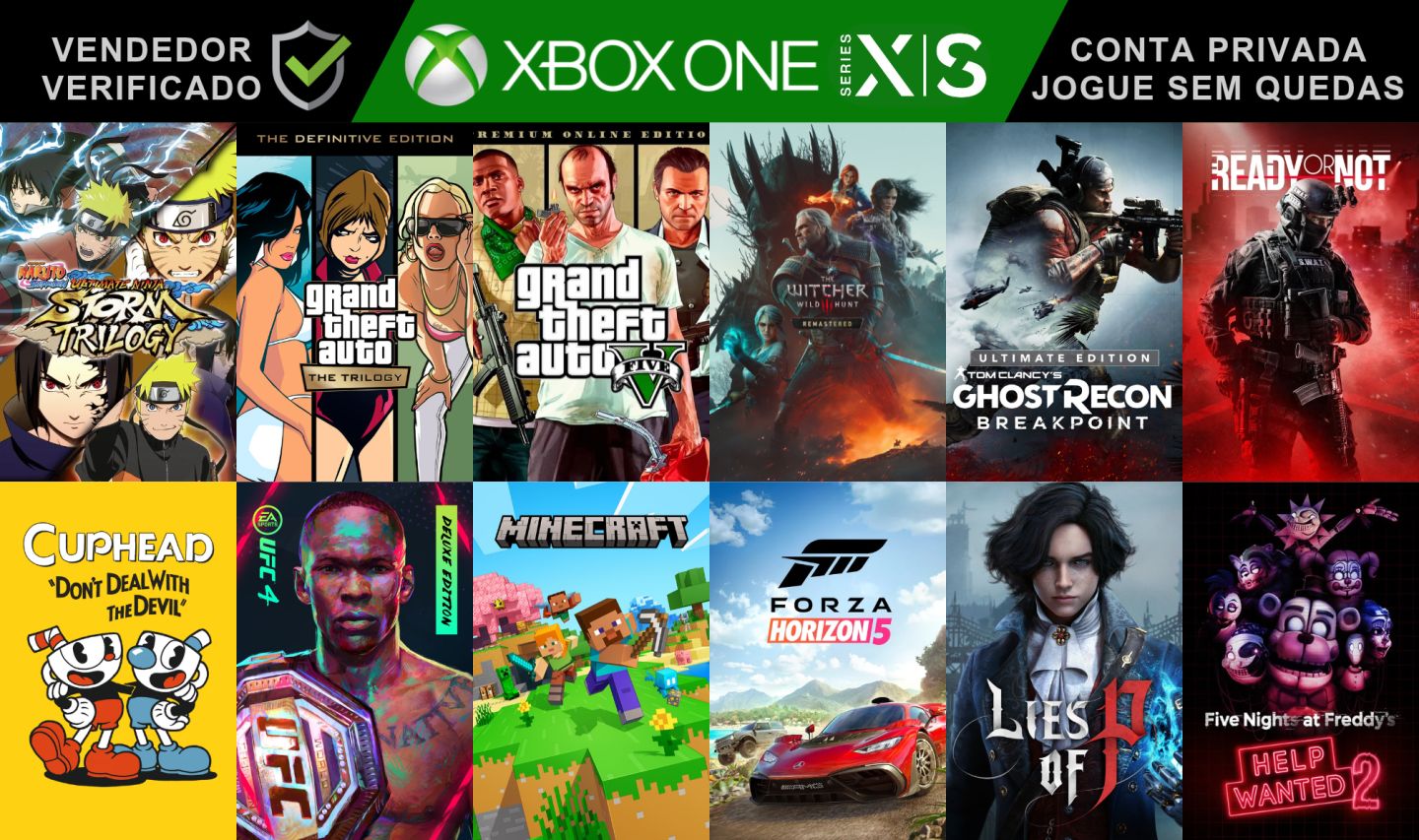 Contas Xbox Full Acesso - Jogos Xbox One / Series XS / 360 - Contas Privadas