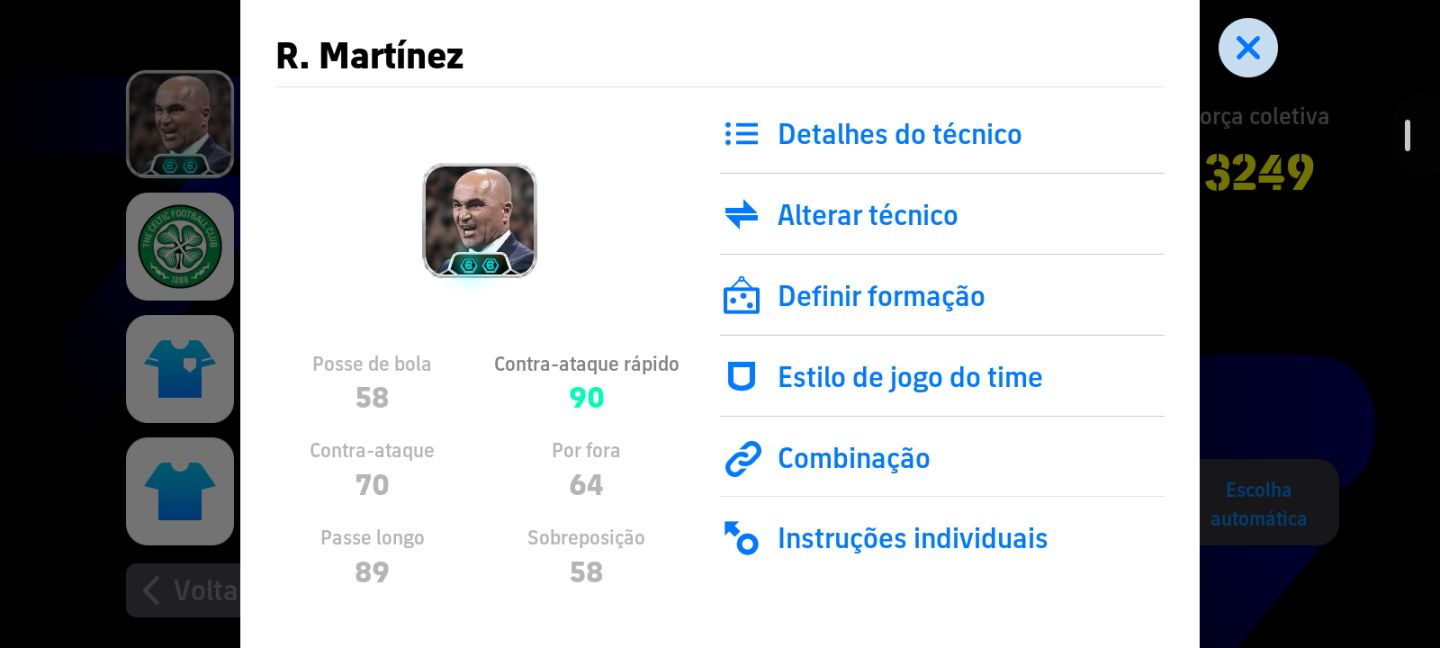 Conta Efootball RARA! 3249 Força Coletiva | Semi-full