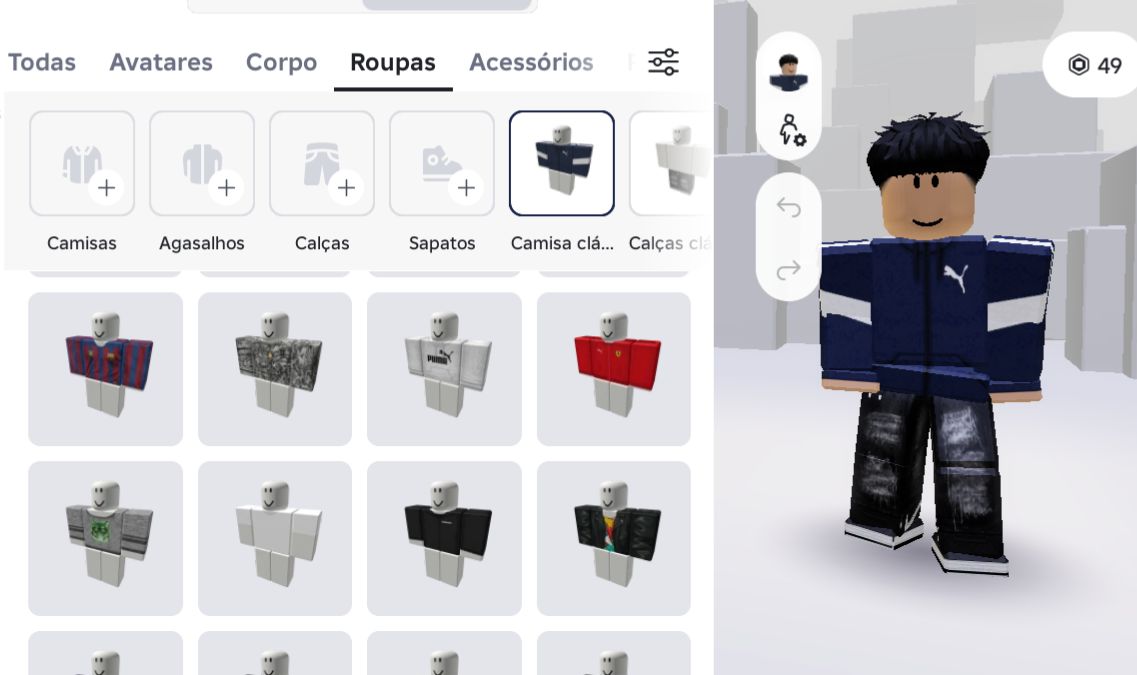 CONTA DE ROBLOX VERIFICADA +13 COM 49 ROBUX