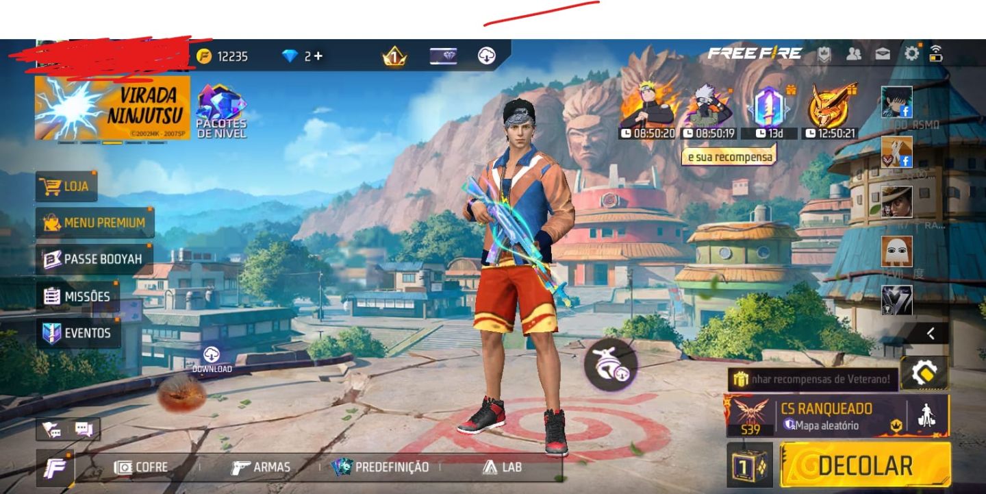Conta free fire full acesso
