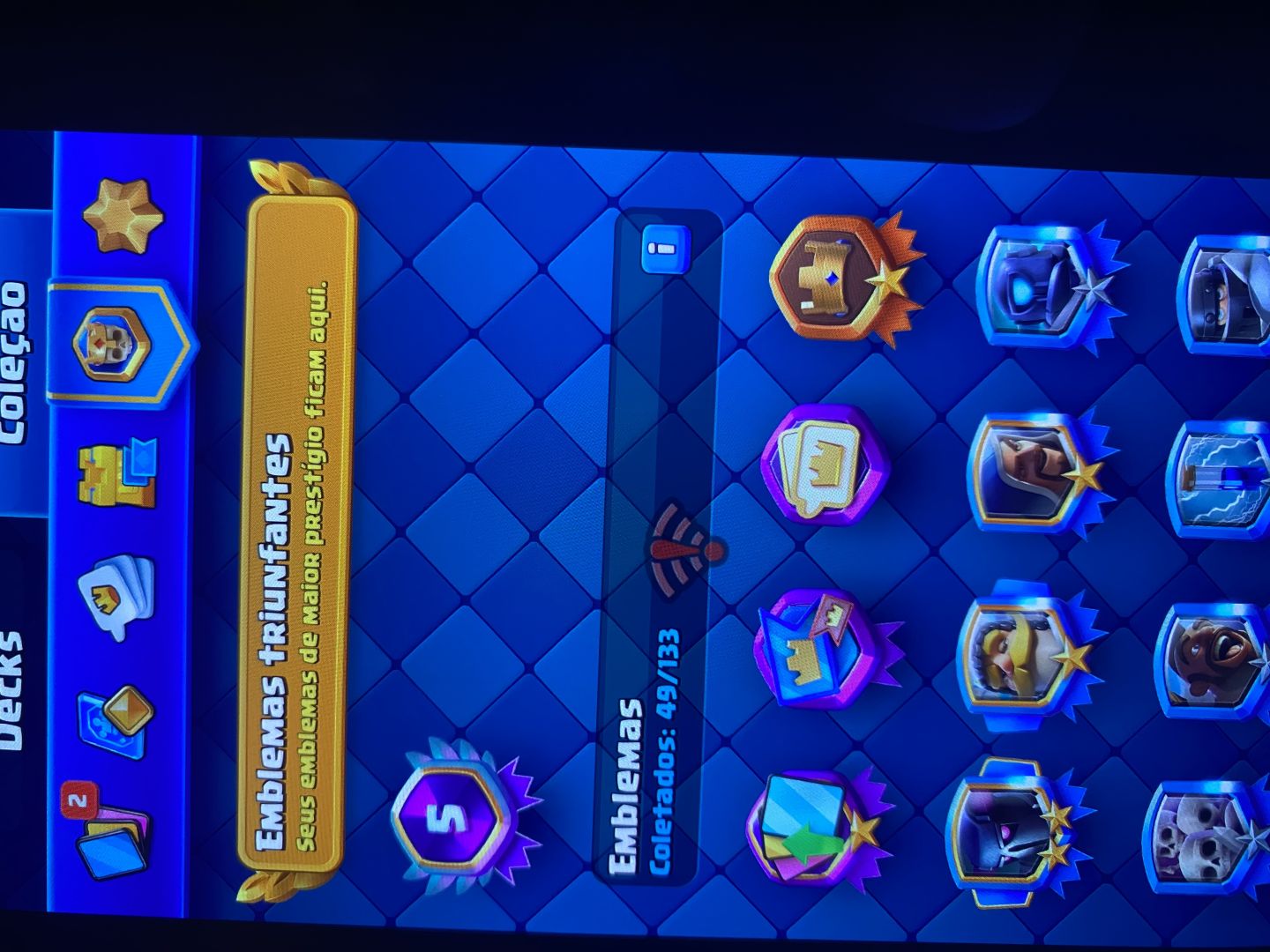 Conta de Clash Royale quase 9k de troféus e pekka nvl 15