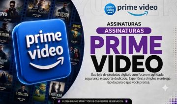 PRIME VÍDEO privada/compartilhada/ativação em Tv
