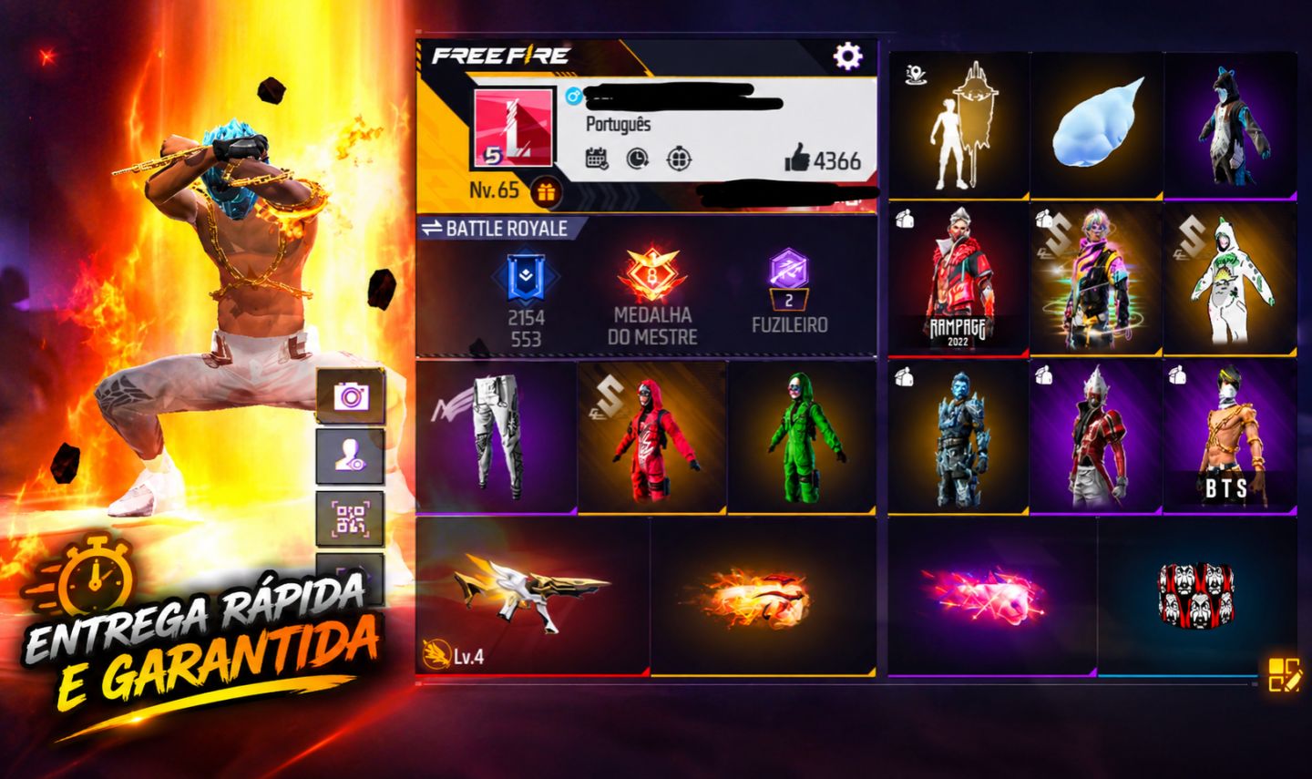CALÇA ANGELICAL+TOP CRIMINAIS+ARMA EVOLUTIVAS+PUNHOS+BANDEIRAO+PLANADOR