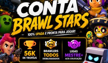 CONTA BRAWL STARS TODOS OS BRAWLERS 105:105