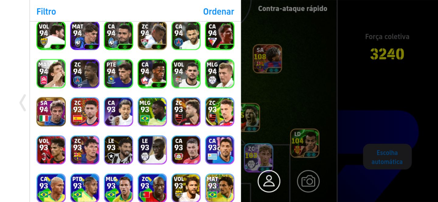 Conta efootball novo Harry Kane, CR7 big time, Yamal big time e Messi big time