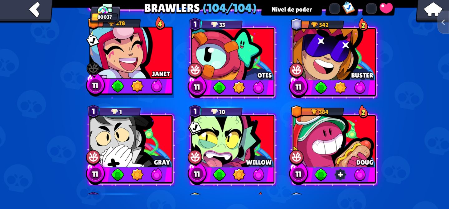 Conta Brawl nivel competitivo
