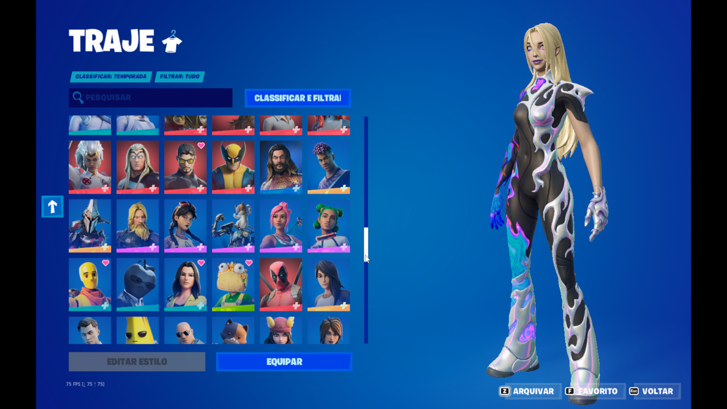 Conta de fortnite old + salve o mundo old + conta epic com 125 jogos