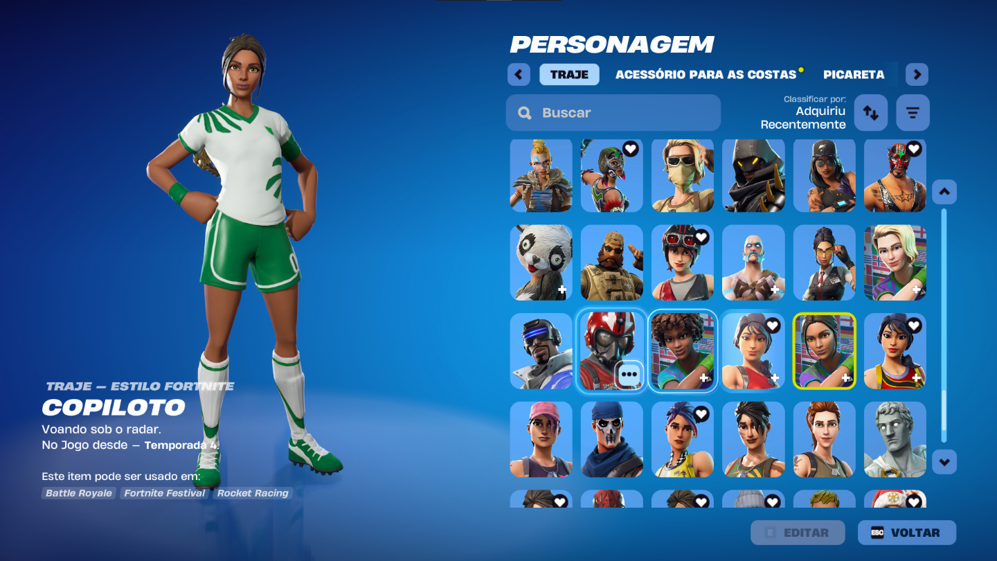 CONTA EPIC GAMES / MUITAS SKINS FORTNITE E JOGOS