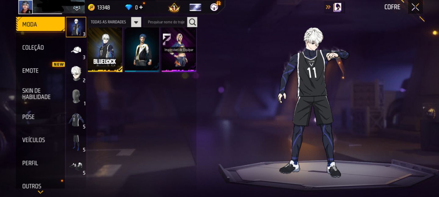 Conta bot com skin do BLUELOOK