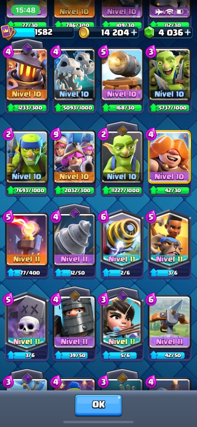 Conta de clash Royale 11,250k de troféus