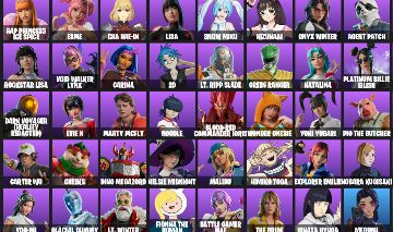 Conta Fortnite 54 Skins | Cha Hae-In, Snow Miku, KizunaAI