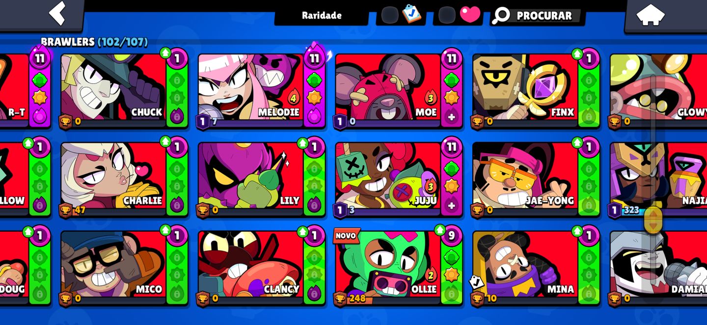 Conta de Brawl Stars 40k de troféus muito boa!! Preço a negociar