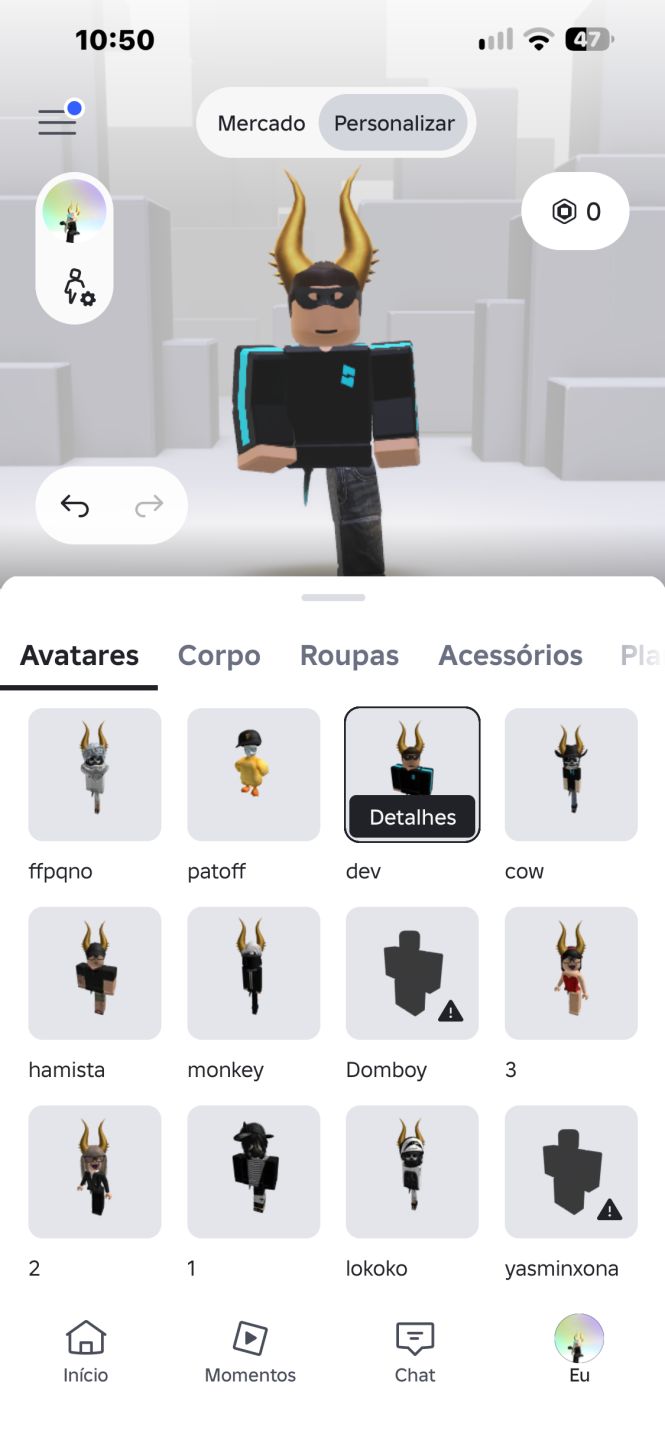 Conta korblox e muitos itens de avatar, passo ela numa de ff