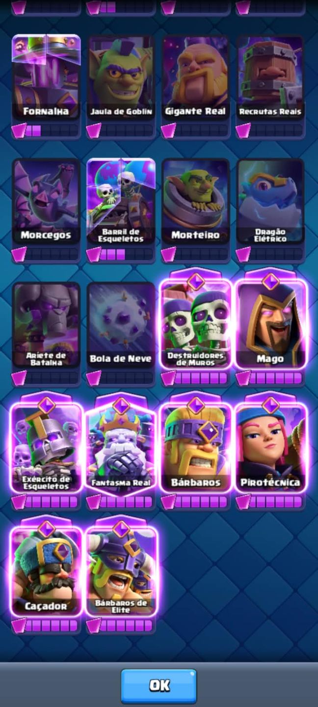 Conta de clash royale com 10k de trofeus e 5k de gemas