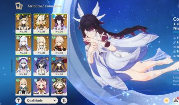 GENSHIN Columbina, Xilonem+bis, Navia+bis, Kazuha, Shenhe e mts armasT5