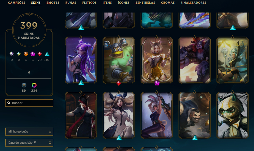 Conta Main Ahri, ekko Lvl 1202 Ex Mestre Season 2024