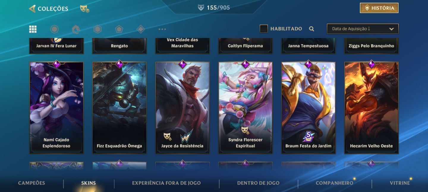 Conta de wild rift