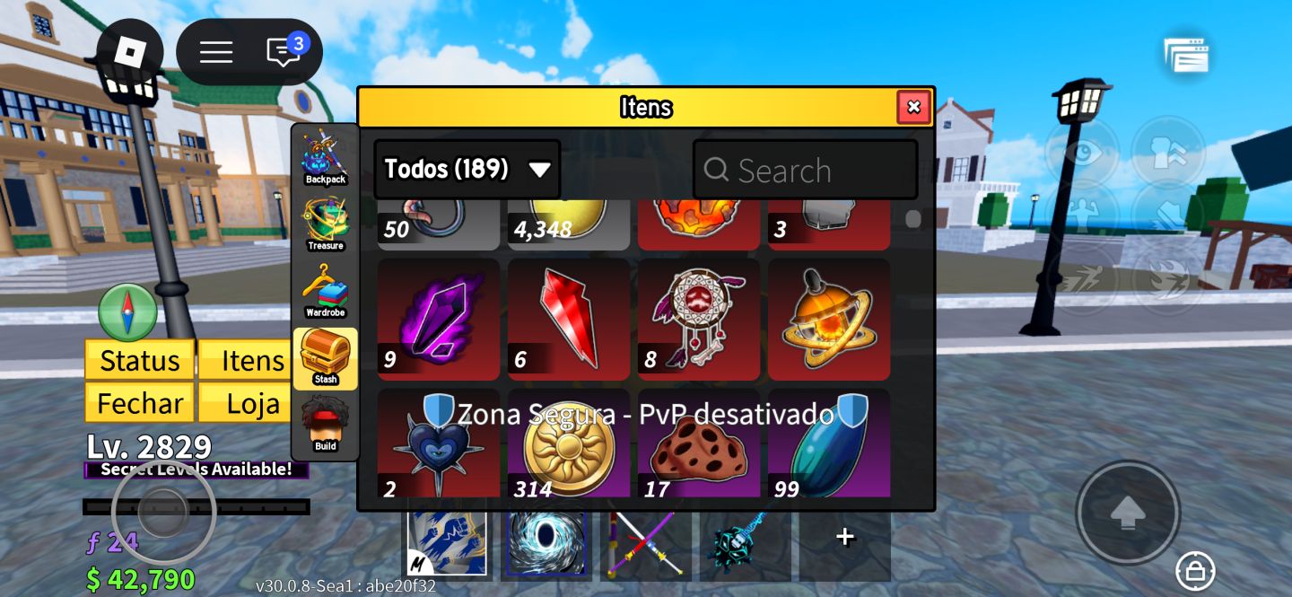 CONTA END GAME BLOX FRUITS COM DRAGON PERM E KIT PERM