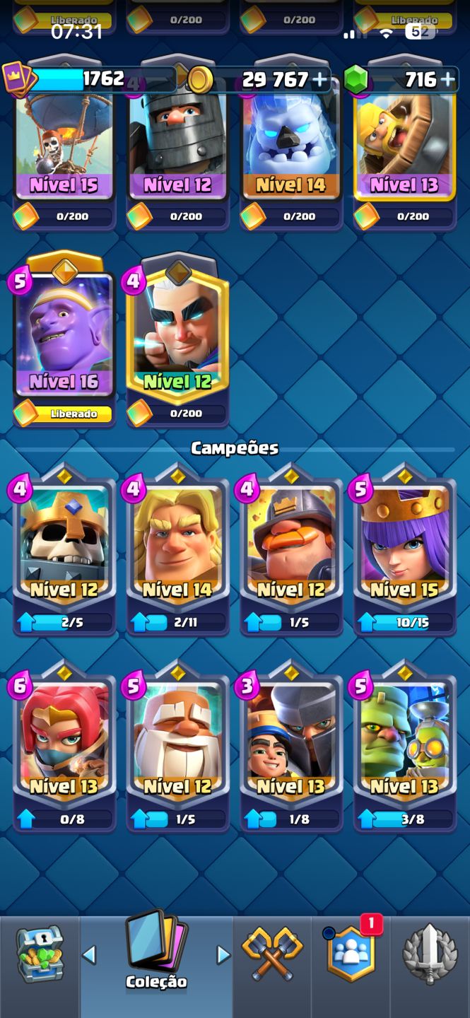 Conta Clash Royale 13.200 Troféus| Todas as Cartas | 20 Evoluções | 11 Nivel Max