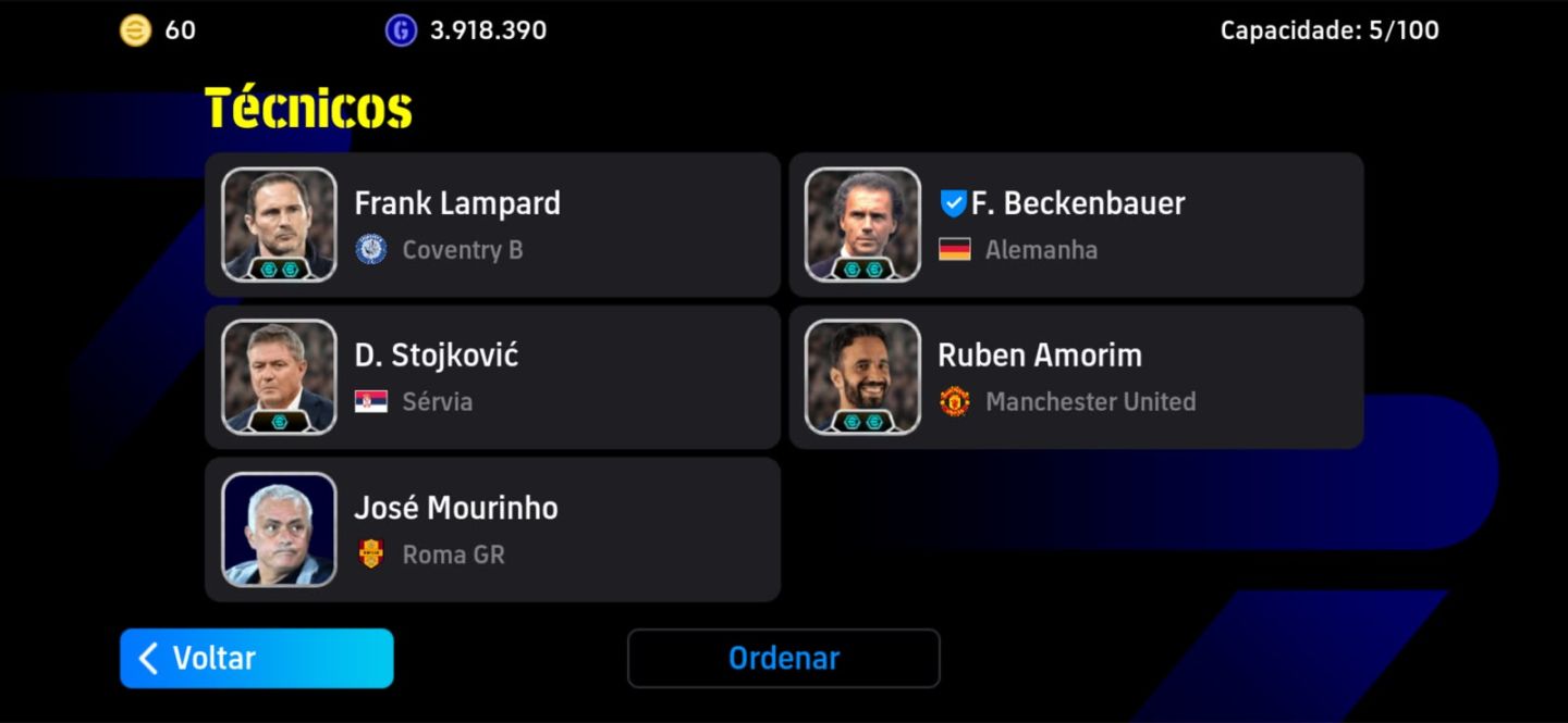 CONTA eFOOTBALL COM FORÇA COLETIVA 3196! CUCURELLA 105 + CRAQUES 105 !!