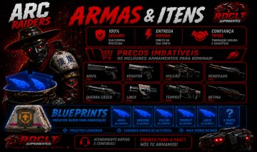 [PREÇO IMBATÍVEL] Arc Raiders / Venda de Moedas, Armas LVL 4 e Itens