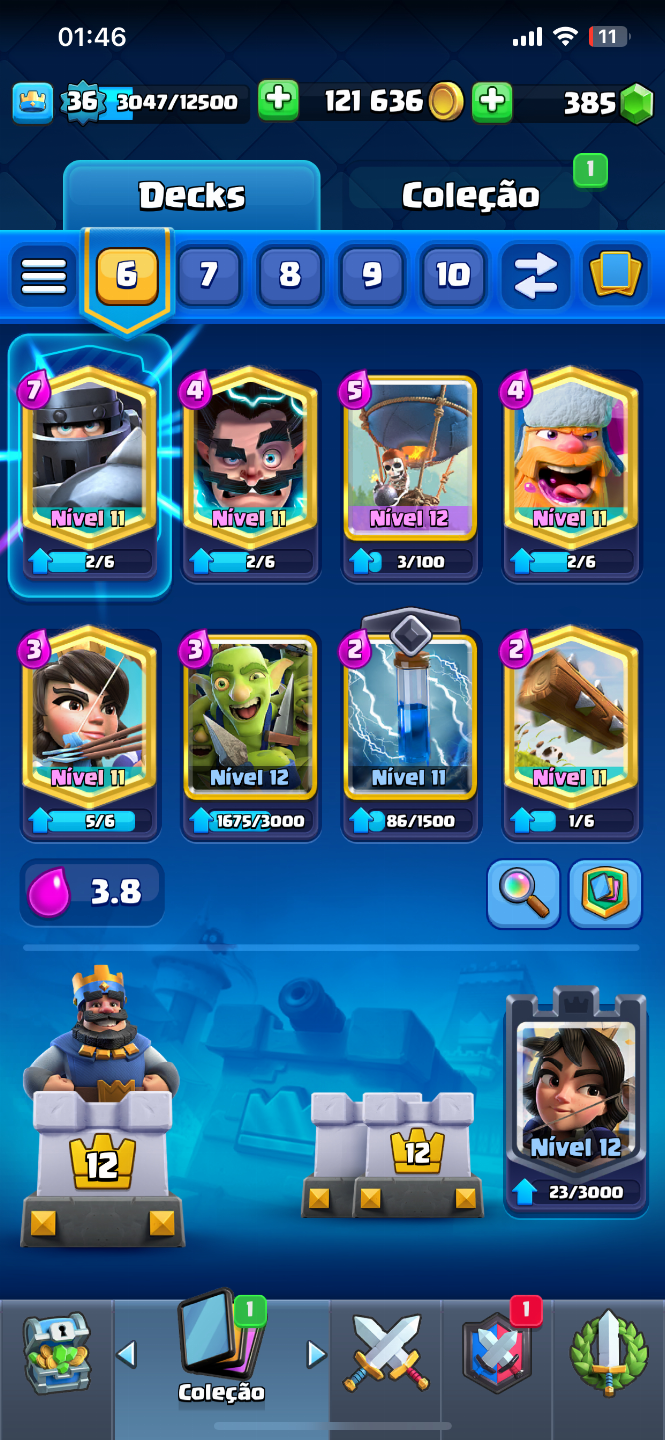 Conta de clash Royale é braw stars