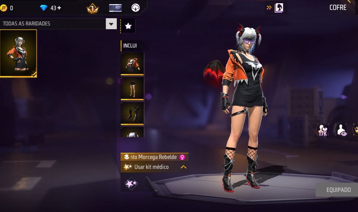 PROMOÇÃO DE CONTAS [FREE FIRE] SKINS EVENTO ESCARLATE [LEIA A DESCRIÇÃO]