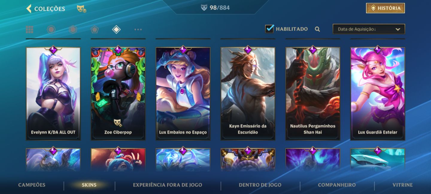 Conta Wild Rift | 98 skins