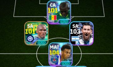Conta Efootball Iniciante | Com Doué 107 + Messi 105 + Yamal + Eto