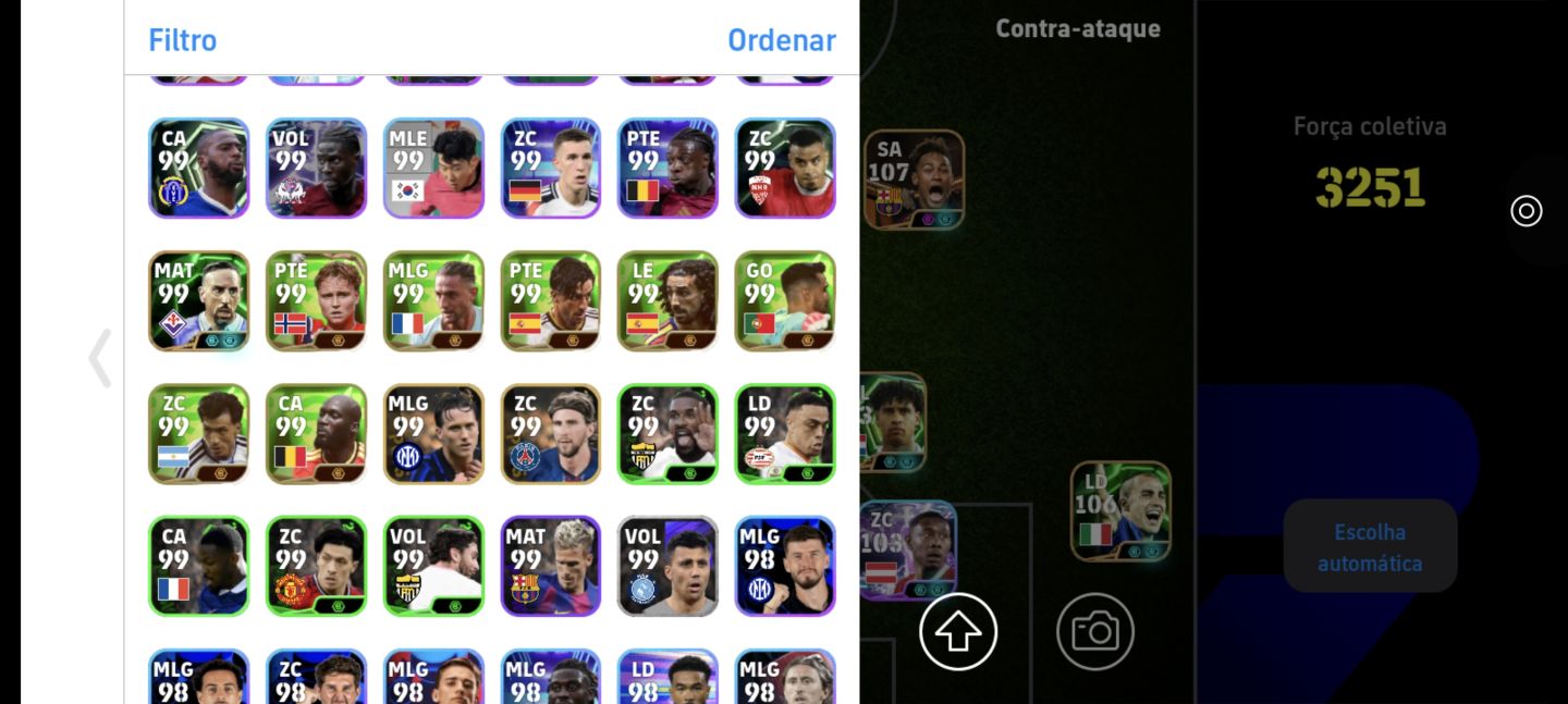 Conta: serv Brasil 3251 força coletiva, Neymar 107 Barça e mbape blitz