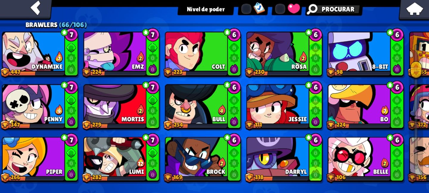 COMBO! Conta Brawl Stars + Clash Royale!! AMBAS GEMADAS!