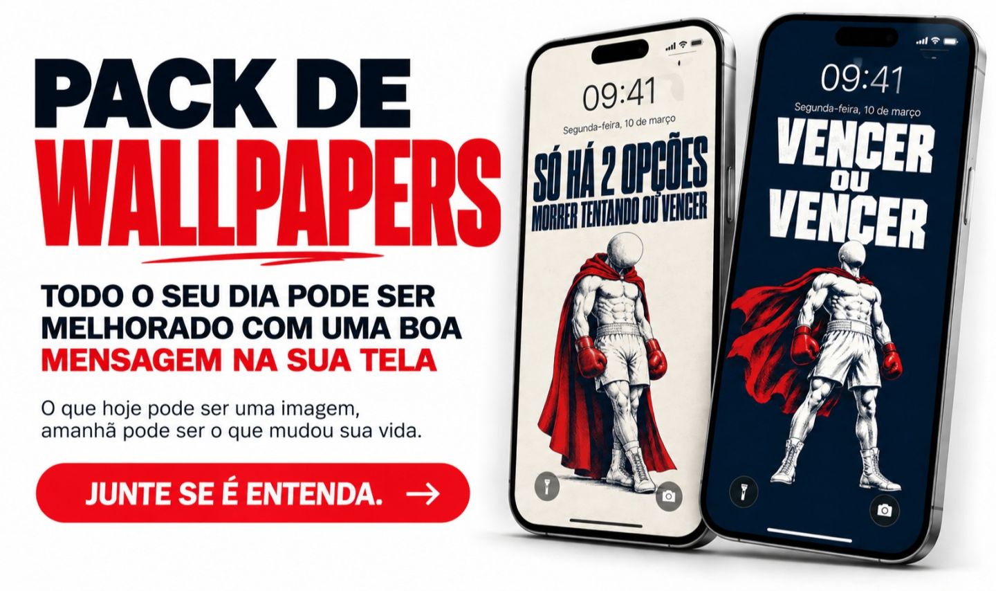 Pack de wallpapers - Uma boa mensagem na tela que você olha todos os dias