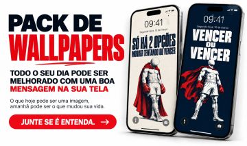 Pack de wallpapers - Uma boa mensagem na tela que você olha todos os dias