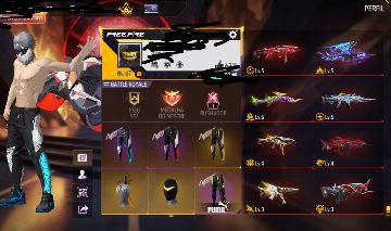 CONTA FREE FIRE FF LVL 67 COM 4 ANGELICAIS E 6 EVO