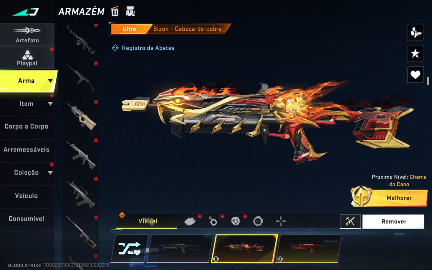 Conta de blood strike/ com skins raras/ pra sair logo
