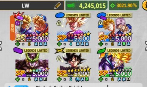Dragon ball legends, 2 Lr, time full estrelado meta pronta PvP