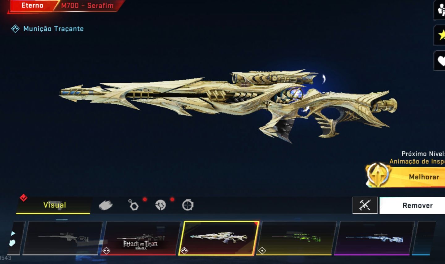 CONTA COM 3 SKINS ETERNAS E 2 DA PARCERIA DO ATACK ON TITAN
