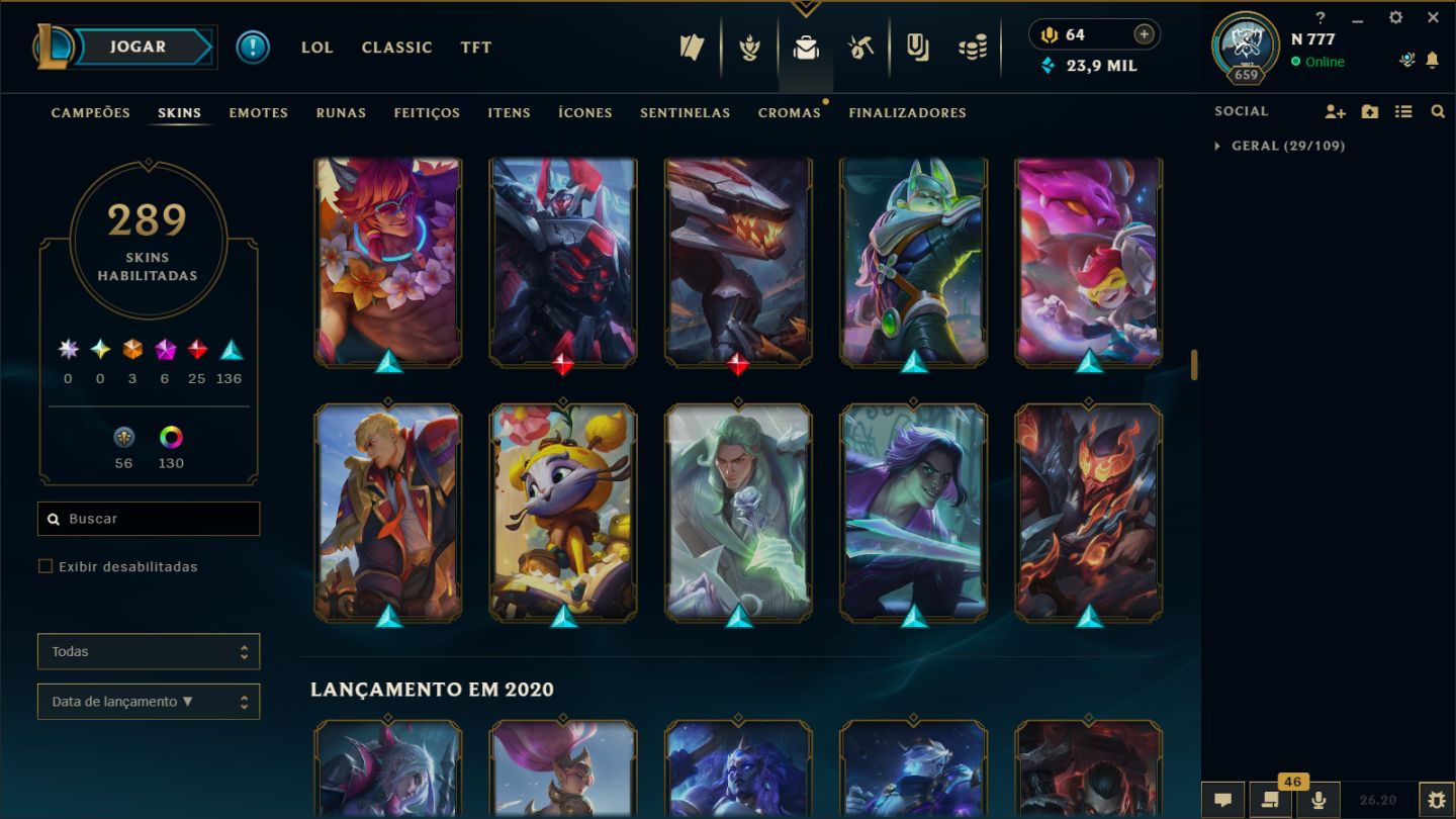 Conta de LOL e Valorant ( A NEGOCIAR)