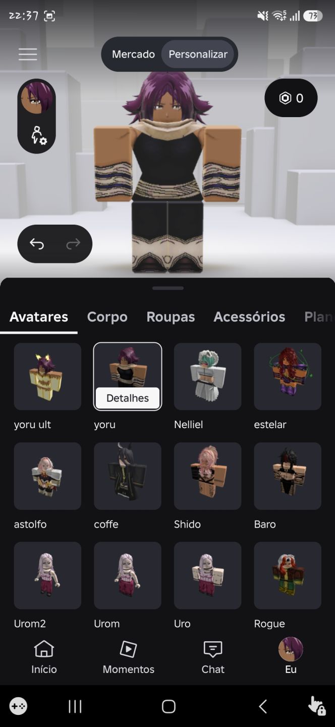 Conta roblox com muitas skins femininas