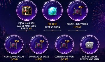 50000 mil cron 5 caixa de martelos vários conselhos de valks extremamente altos